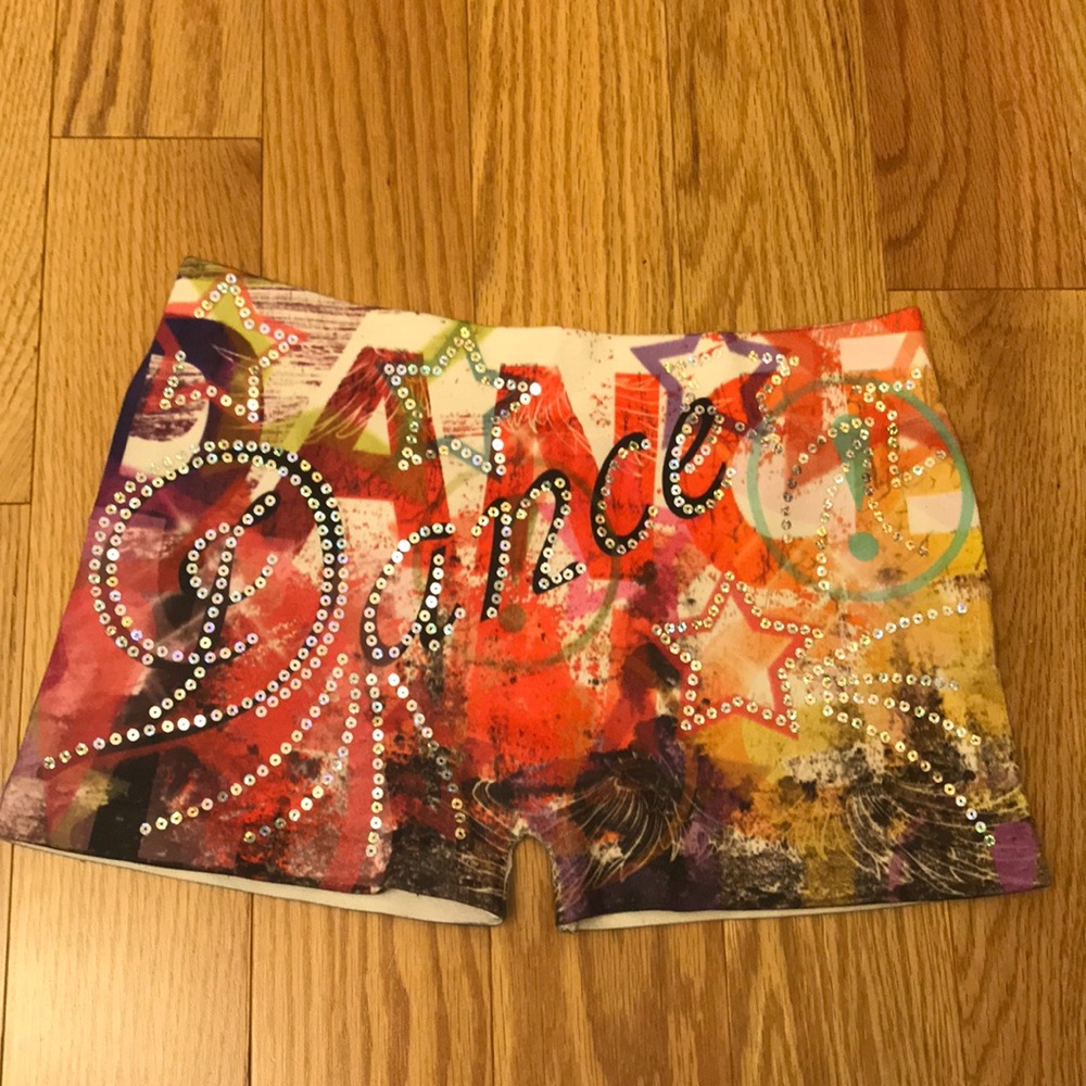 one size girls athletic shorts